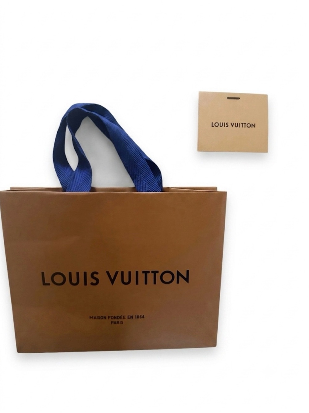 Louis Vuitton Small Shopping Gift Bag 10x8x6" + Card